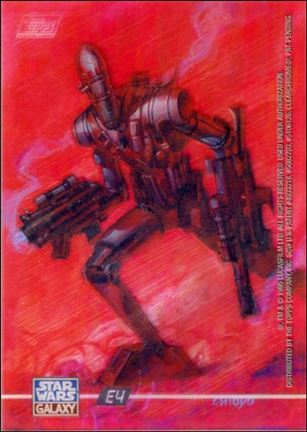 Star Wars Galaxy: Series 3 (Agents of the Empire Clear Zone Subset) card E4 IG-88