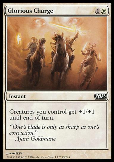 Magic the Gathering: 2013 Core Set (Base Set) card 15 Glorious Charge