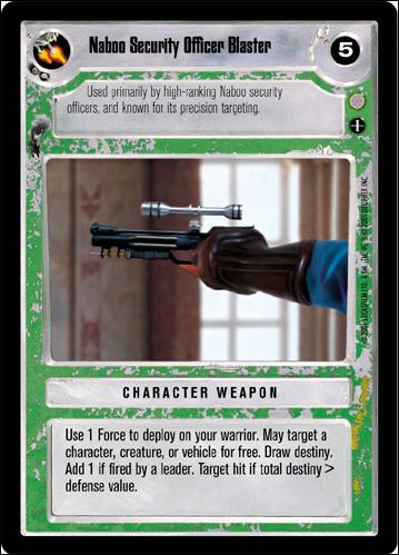 Star Wars: Coruscant Limited (Base Set) card 188 Naboo Security Office Blaster