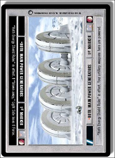 Star Wars: Hoth Limited (Base Set) card 141 Hoth: Main Power Generators (1st Marker)