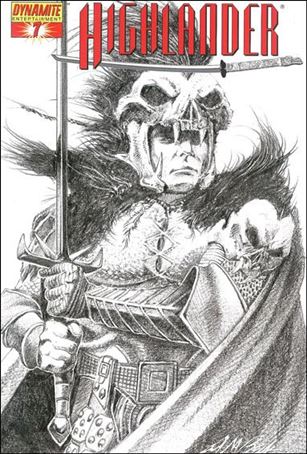 Highlander issue 7-E David Michael Beck 1:15 Sketch Cover