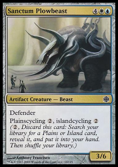Magic The Gathering: Alara Reborn (Base Set) card 10 Sanctum Plowbeast