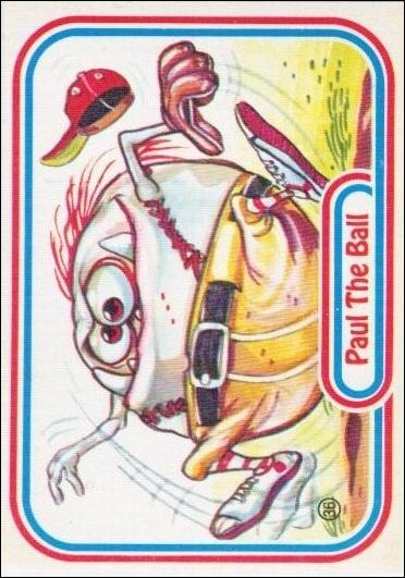 Awsome! All-Stars (Base Set) card 36-B Paul The Ball / Puzzle Back