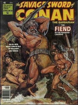 Savage Sword of Conan the Barbarian (Base Set) card 10 Cover Issue #28