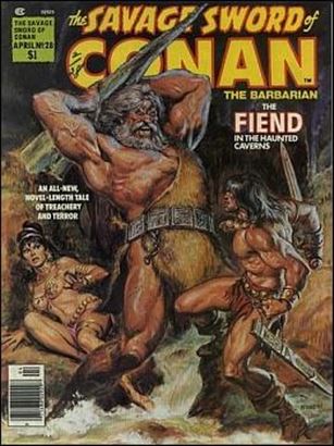 Savage Sword of Conan the Barbarian (Base Set) card 10 Cover Issue #28