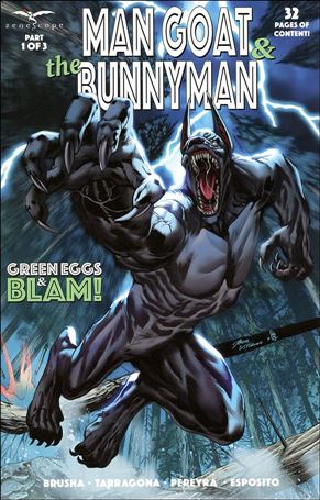 Man Goat & the Bunnyman: Green Eggs & Blam! issue 1-B Igor Vitorino Cover