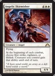 Magic the Gathering: Gatecrash (Base Set) card 3 Angelic Skirmisher