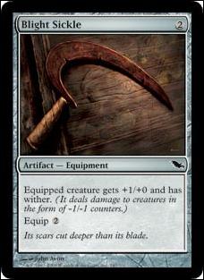 Magic the Gathering: Shadowmoor (Base Set) card 247 Blight Sickle