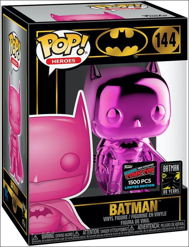 POP! Heroes figure 144-P Batman (Pink Chrome) NYCC 2019 1/1500