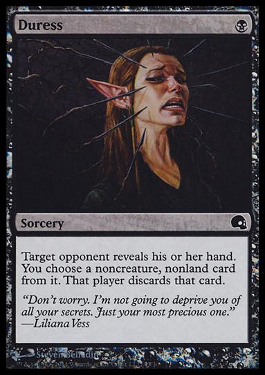 Magic the Gathering: Premium Deck Series: Graveborn (Base Set) card 13 Duress