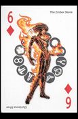 Artifacts Playing Cards (Promo) card 6 Diamonds The Ember Stone - Glorianna Silver