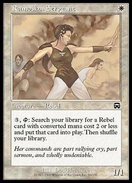 Magic the Gathering: Mercadian Masques (Base Set) card 39 Ramosian Sergeant