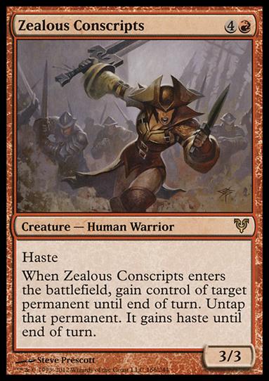Magic the Gathering: Avacyn Restored (Base Set) card 166 Zealous Conscripts