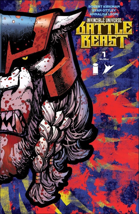 Invincible Universe: Battle Beast issue 1-J Ryan Ottley Die-Cut Foil Mask Cover