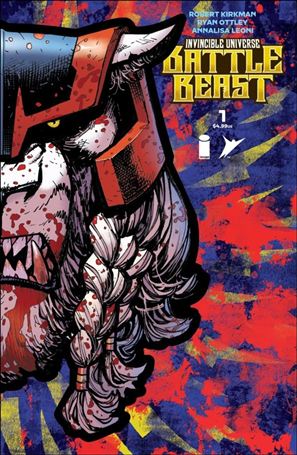 Invincible Universe: Battle Beast issue 1-J Ryan Ottley Die-Cut Foil Mask Cover