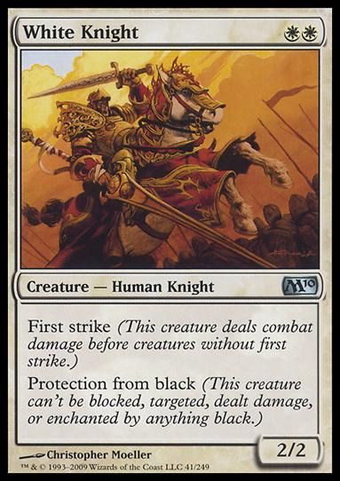 Magic the Gathering: 2010 Core Set (Base Set) card 41 White Knight