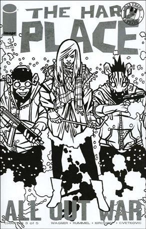 Hard Place issue 3-E Nic Rummel Walking Dead #116 Tribute B&W Cover