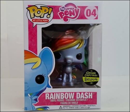 Pop! My Little Pony figure 4-D Rainbow Dash (Metallic)