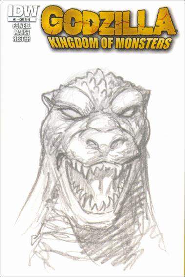 Godzilla: Kingdom of Monsters issue 1-D Eric Powell 1:50 Hand-Drawn Sketch Cover