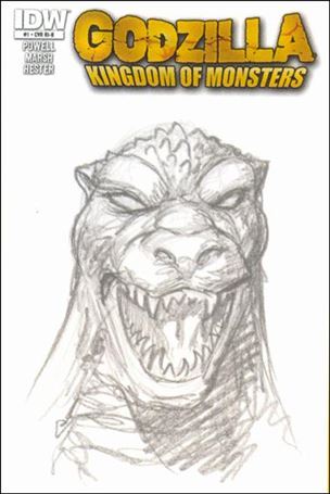 Godzilla: Kingdom of Monsters issue 1-D Eric Powell 1:50 Hand-Drawn Sketch Cover