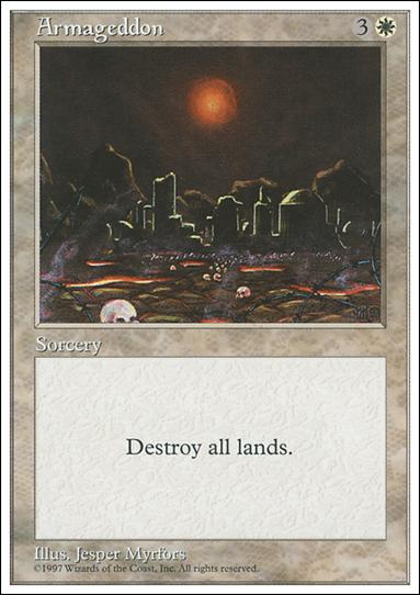 Magic the Gathering: 5th Edition (Base Set) card 7 Armageddon