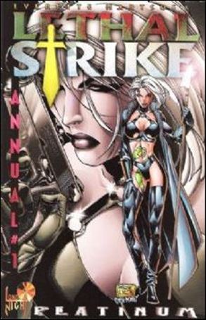 Lethal Strike Annual issue 1-C Rick Lyon Platinum Cover