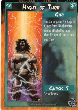 Rage Limited (Base Set) card 169 Might of Thor 