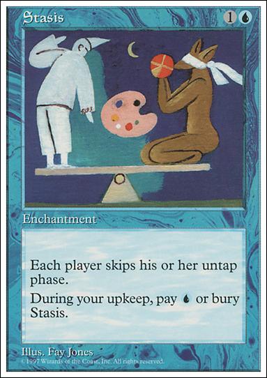 Magic the Gathering: 5th Edition (Base Set) card 127 Stasis
