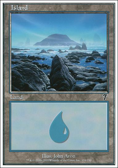Magic the Gathering: 7th Edition (Base Set) card 334 Island