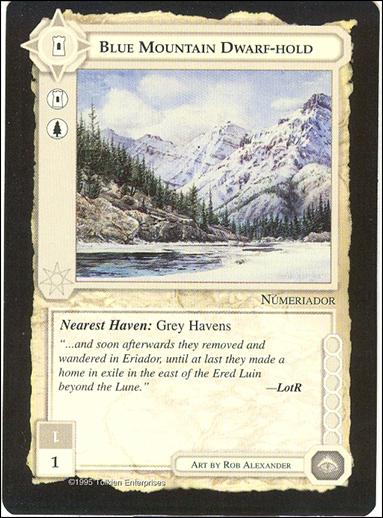 Middle-Earth: The Wizards (Base Set) card 61 Blue Mountain Dwarf-hold