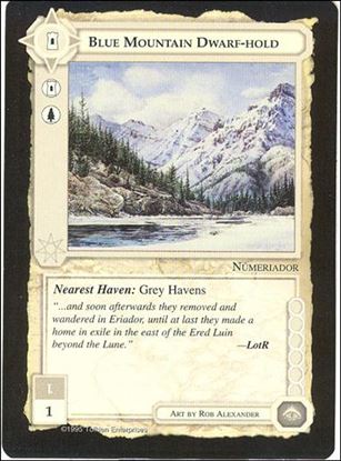Middle-Earth: The Wizards (Base Set) card 61 Blue Mountain Dwarf-hold