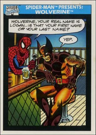 Marvel Universe: Series 1 (Base Set) card 160 Spider-Man Presents: Wolverine