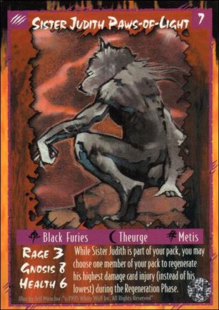 Rage Limited (Base Set) card 245 Sister Judith Paws-of-Light 