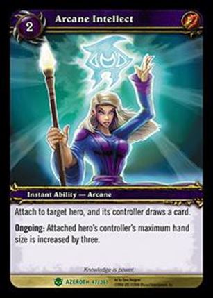 World of Warcraft: Heroes of Azeroth (Base Set) card 47 Arcane Intellect