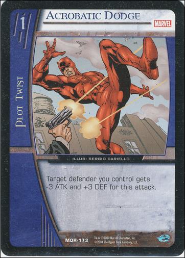 Marvel Origins: VS System (Base Set) card MOR-173-B Acrobatic Dodge
