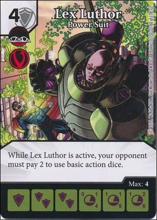 DC Comics Dice Masters Justice League  card 61 Lex Luthor - Power Suit