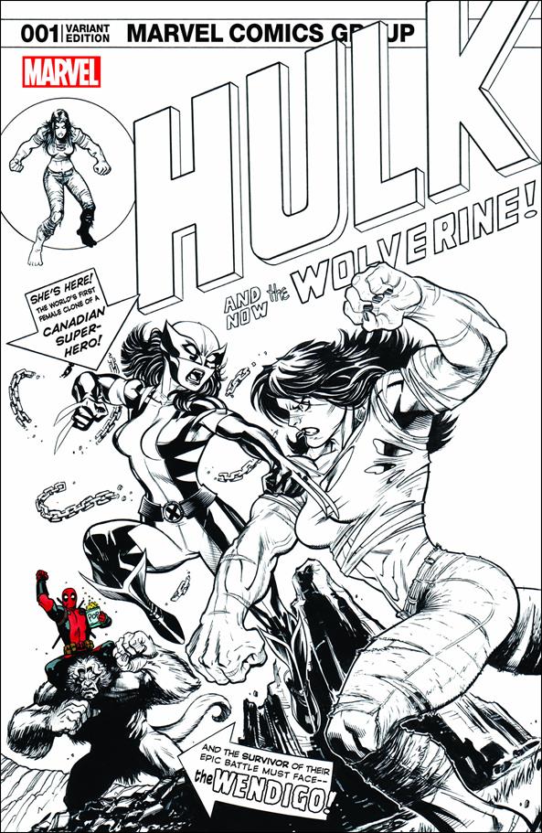 Hulk (2017) issue 1-L Ed McGuinness Hall of Comics B/W/Red Cover 1/1500