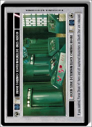 Star Wars: Premiere Limited (Base Set) card 283 Death Star: Detention Block Control Room