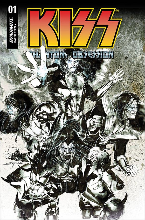 KISS: Phantom Obsession issue 1-J Stuart Sayger 1:20 Black & White Cover