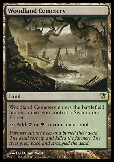 Magic the Gathering: Innistrad (Base Set) card 249 Woodland Cemetery