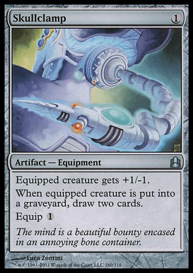 Magic the Gathering: Commander (Base Set) card 260 Skullclamp