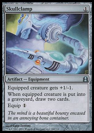 Magic the Gathering: Commander (Base Set) card 260 Skullclamp