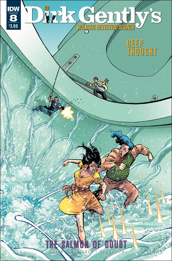 Dirk Gently's Holistic Detective Agency: The Salmon of Doubt issue 8 Ilias Kyriazis Cover