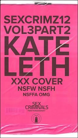 Sex Criminals issue 12-B Polybagged Kate Leth XXX Cover