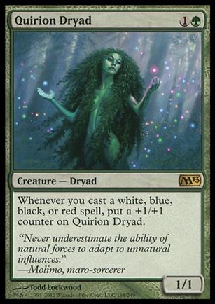 Magic the Gathering: 2013 Core Set (Base Set) card 184 Quirion Dryad