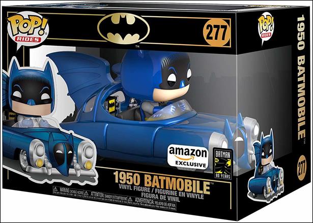 POP! Rides figure 277-B 1950 Batmobile (Blue Chrome) Amazon Exclusive