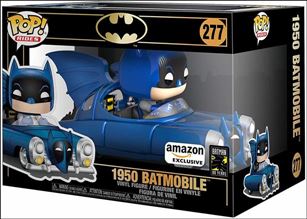 POP! Rides figure 277-B 1950 Batmobile (Blue Chrome) Amazon Exclusive