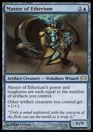 Magic the Gathering: Planechase (Base Set) card 11 Master of Etherium