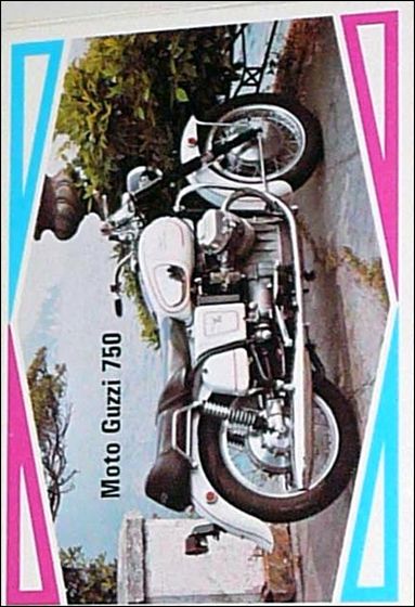Choppers & Hot Bikes (Base Set) card 14 Moto Guzzi 750 Ambassador