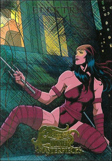 2008 Marvel Masterpieces: Series 2 (Marvel Heroines Subset) card MH1 Elektra